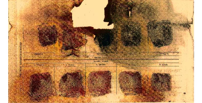 USS Arizona Fingerprint Card