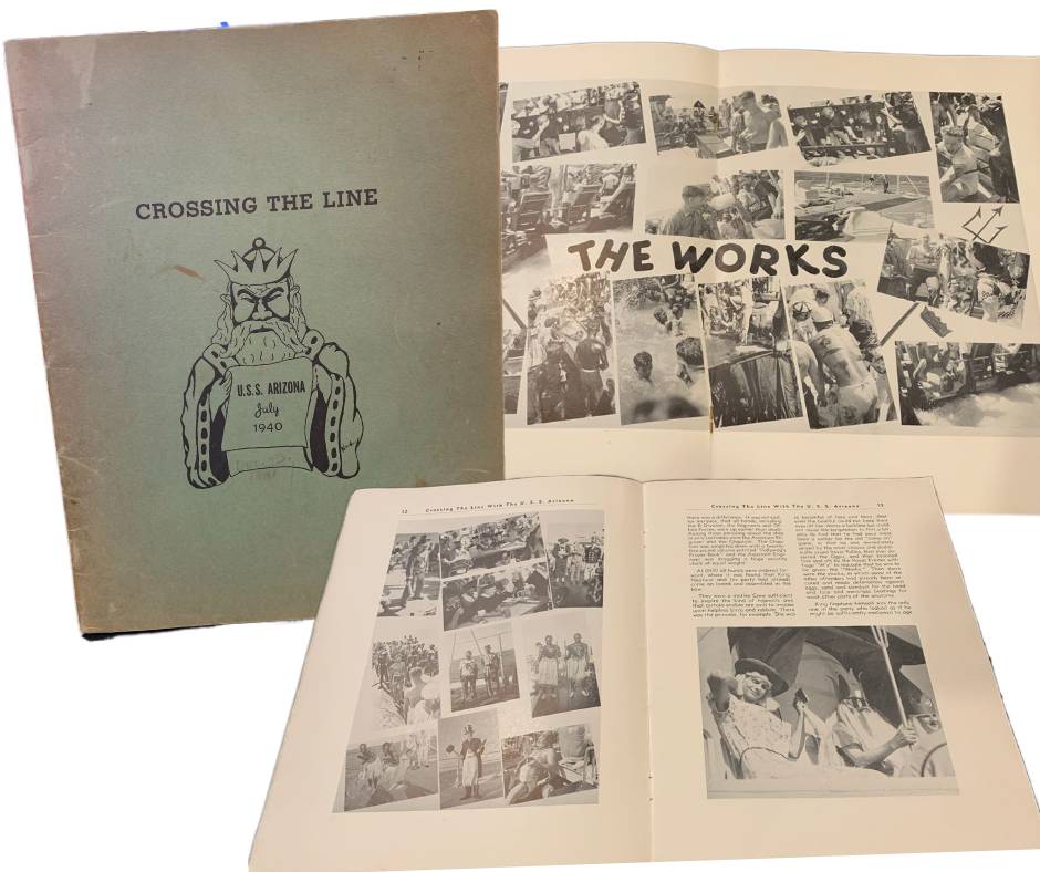 Line Crossing Book USS Arizona July 1940