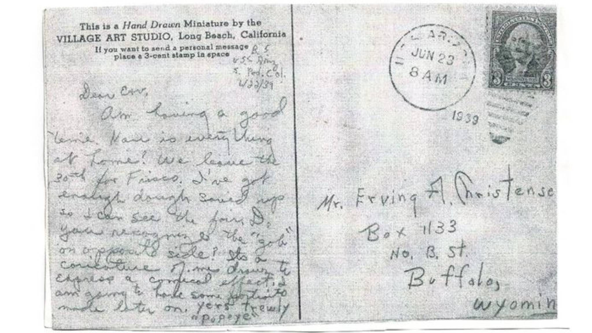 Postcard from USS Arizona Sailor