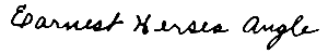 Earnest Hersea Angle signature USS Arizona