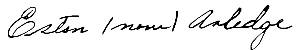 Eston Arledge signature USS Arizona
